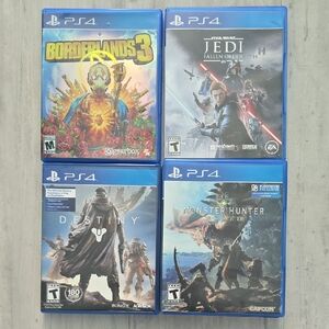 PlayStation 4 Game Collection - Blue Cases